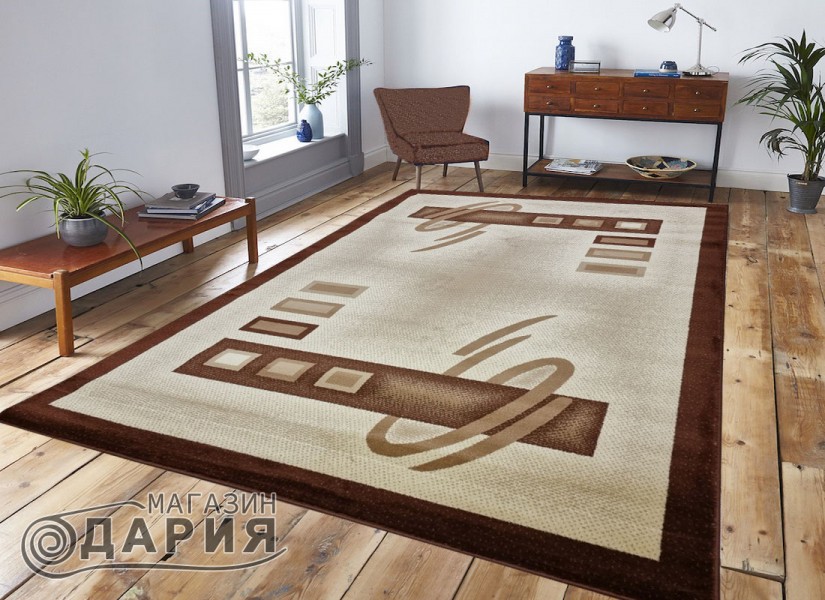 Тъкан персийски килим Blue stones d292_cream